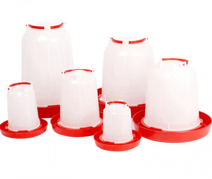 Plastic poultry drinkers