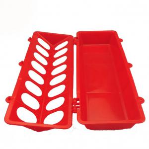 Feeding trough for chickens and pigeons